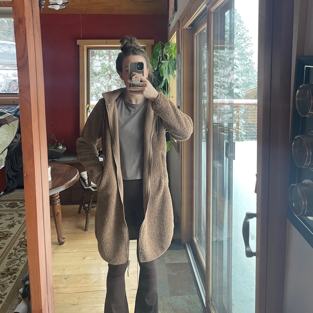 Brown Sherpa Shacket